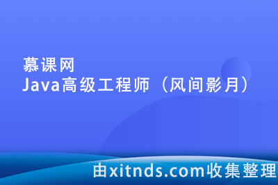 慕课网-体系课-Java高级工程师（风间影月）
